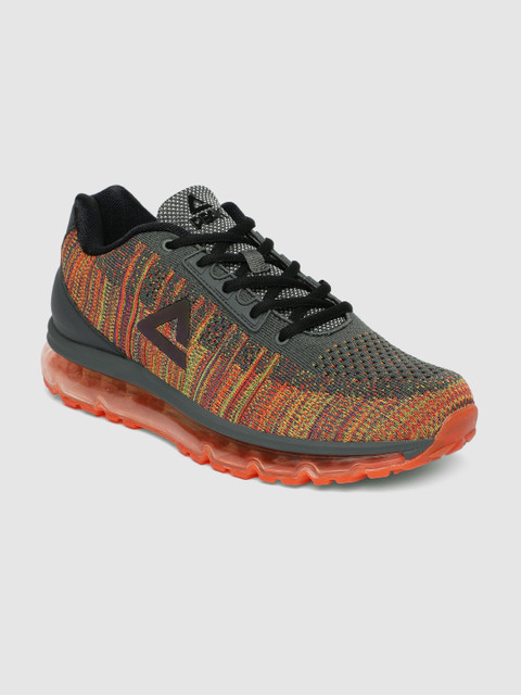 

PEAK Men Grey Running Shoes