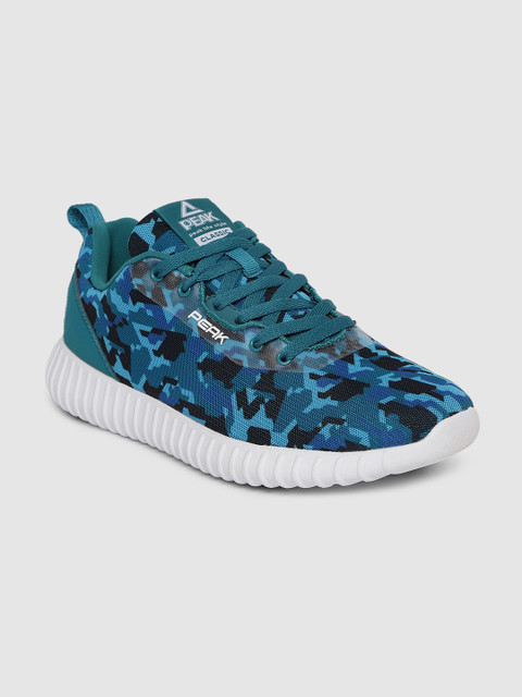 

PEAK Men Blue Camouflage Printed Tennis Shoes