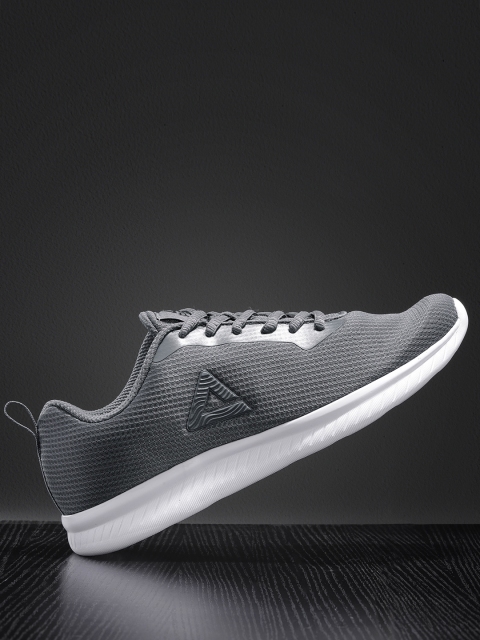

PEAK Men Grey Running Shoes