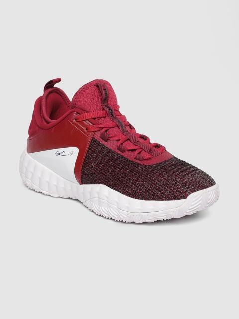 

PEAK Men Red & Black Colourblocked OUTDOOR Basketball Shoes