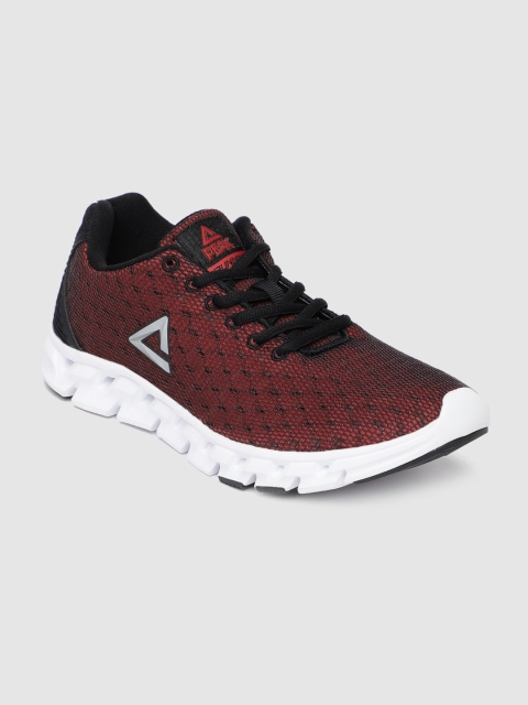 

PEAK Men Black & Red Running Shoes