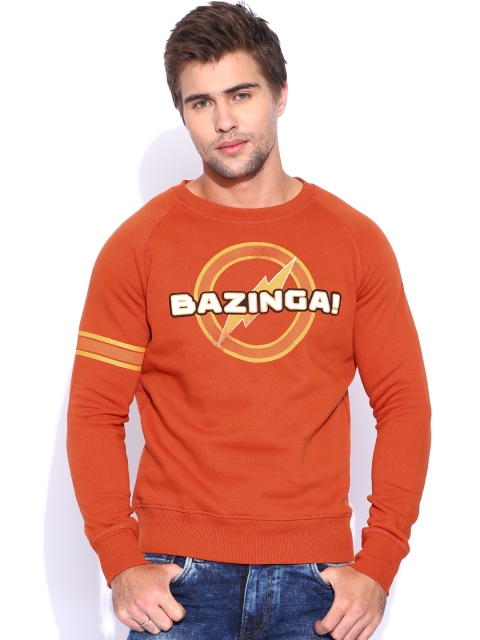 

The Big Bang Theory Orange Printed Sweatshirt