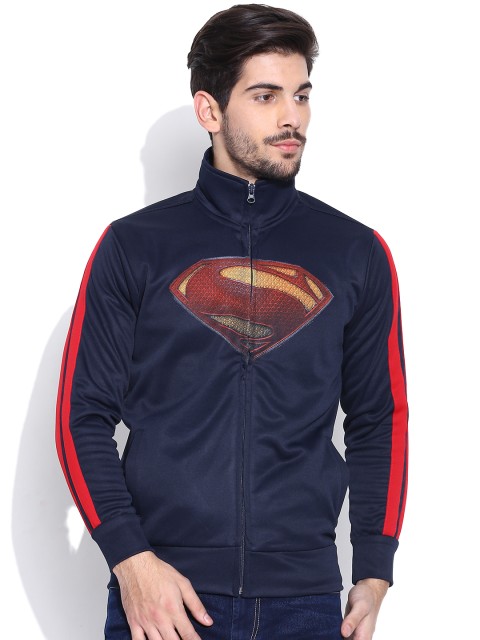 

Free Authority Men Navy Blue Man of Steel Printed T-shirt