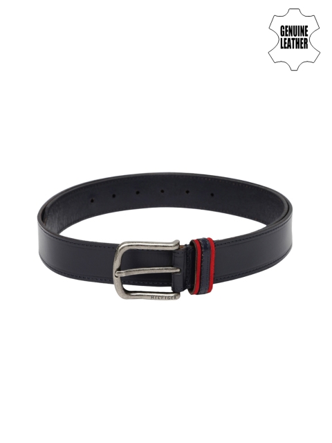

Tommy Hilfiger Men Navy Genuine Leather Belt, Navy blue
