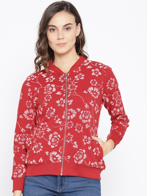 

Taanz Women Red & White Printed Sweatshirt