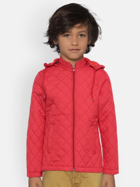 

The Sandbox Clothing Co. Unisex Red Solid Windcheater Jacket