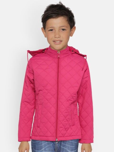 

The Sandbox Clothing Co. Unisex Pink Solid Windcheater Jacket