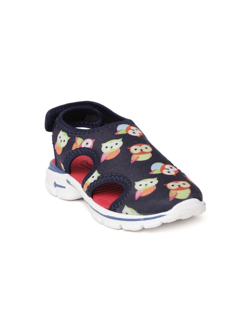 

KazarMax Kids Navy Blue & Orange Printed Comfort Sandals