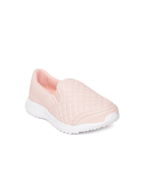 

KazarMax Kids Pink Quilted Slip-On Sneakers