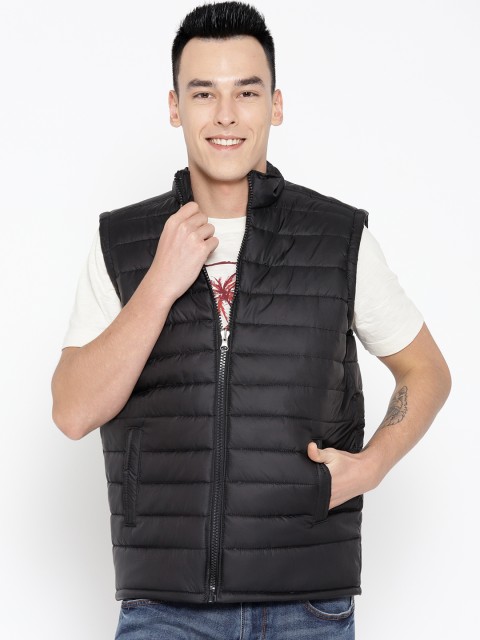 

Ico Blue Star Men Black Solid Padded Jacket