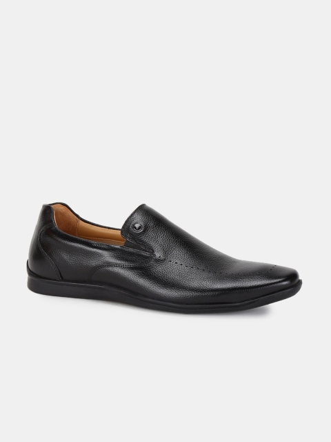 

Arrow Men Black Leather Semiformal Slip-Ons