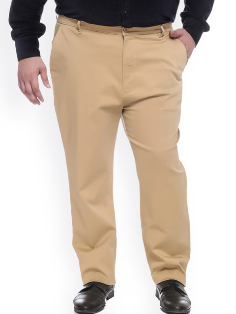 

plusS Beige Smart Fit Trousers