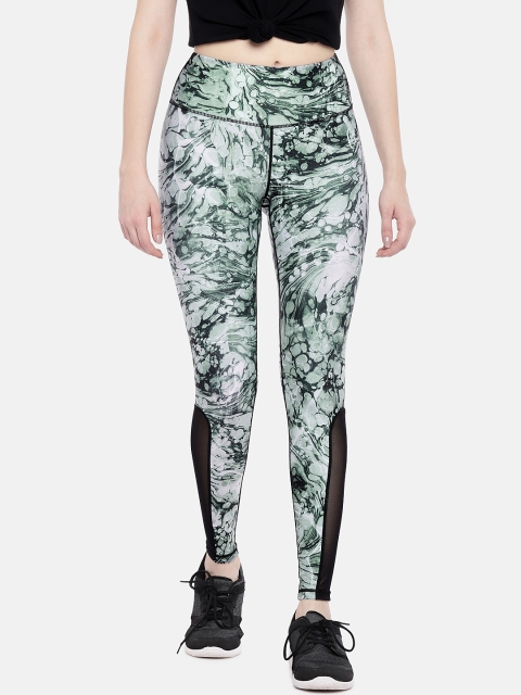 

Swee Shapewear Women Grey & Black Printed Tights