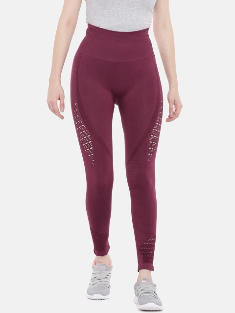 

Swee Shapewear Women Burgundy Solid Tights
