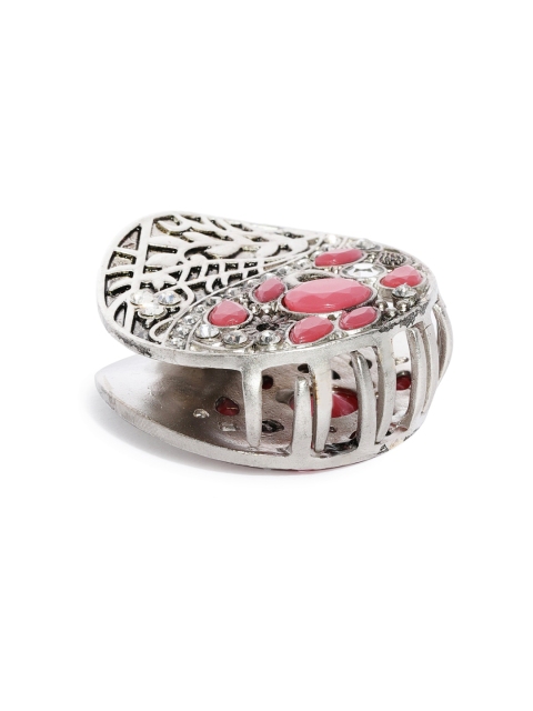 

Ayesha Silver-Toned Embellished Claw Clip