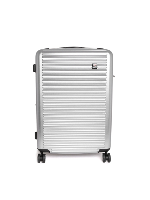 

SWISS MILITARY Unisex Silver-Toned Small Trolley Suitcase