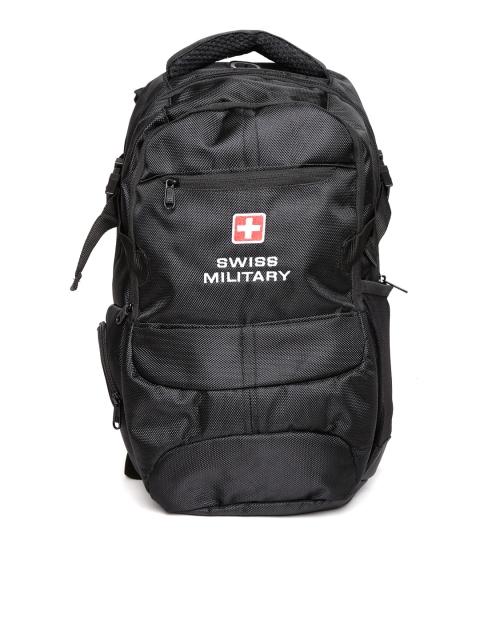 

SWISS MILITARY Unisex Black Laptop Backpack
