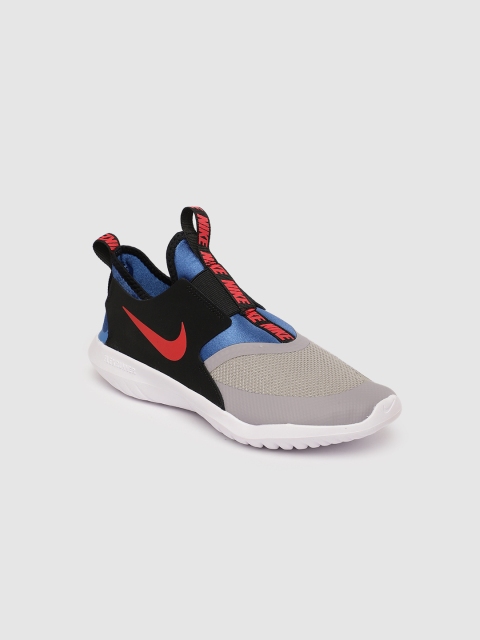 

Nike Unisex Grey & Black FLEX RUNNER (GS) Running Shoes