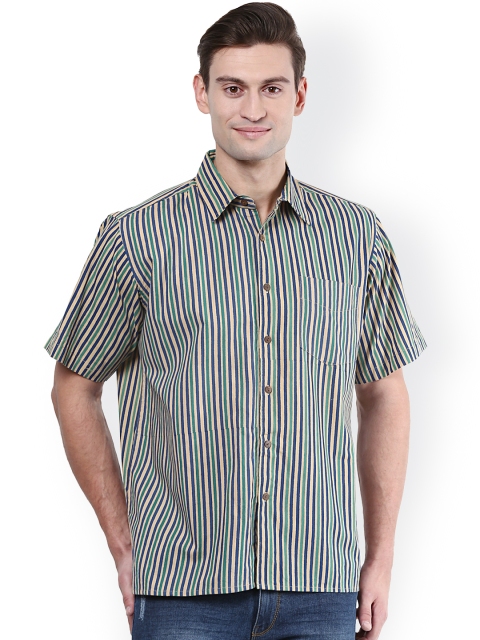 

Vivids India Multicoloured Striped Casual Shirt, Multi