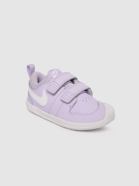 

Nike Unisex Lavender PICO 5 (TDV) Leather Tennis Shoes