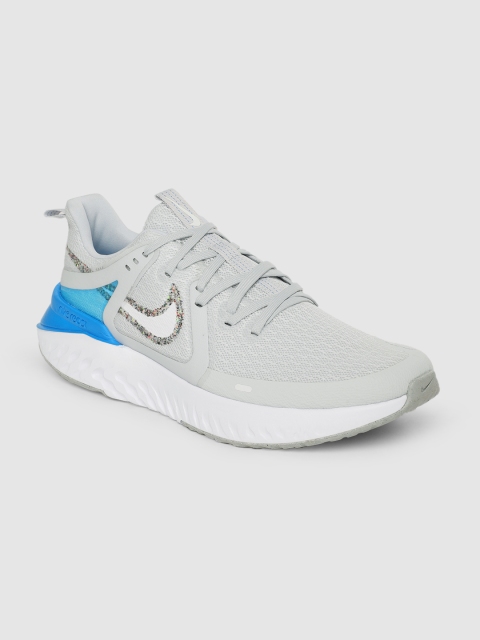 

Nike Men Grey & Blue LEGEND REACT 2 Running Shoes