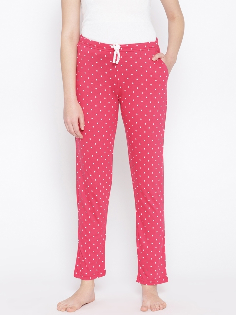 

Kanvin Women Pink & White Printed Lounge Pant