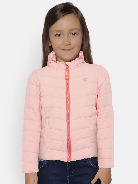 

Pepe Jeans Girls Pink Solid Padded Jacket
