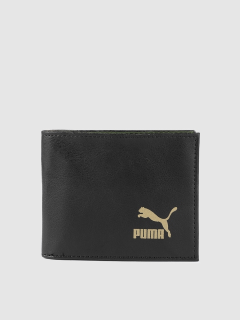 

Puma Unisex Black Solid Two Fold Wallet