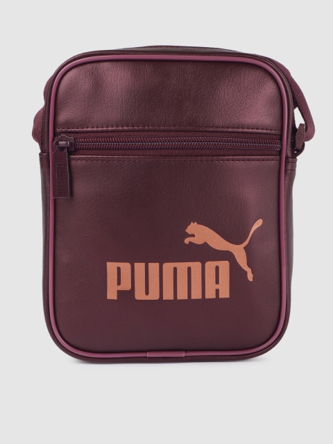 

Puma Women Burgundy Printed Core Up Portable Messenger Bag