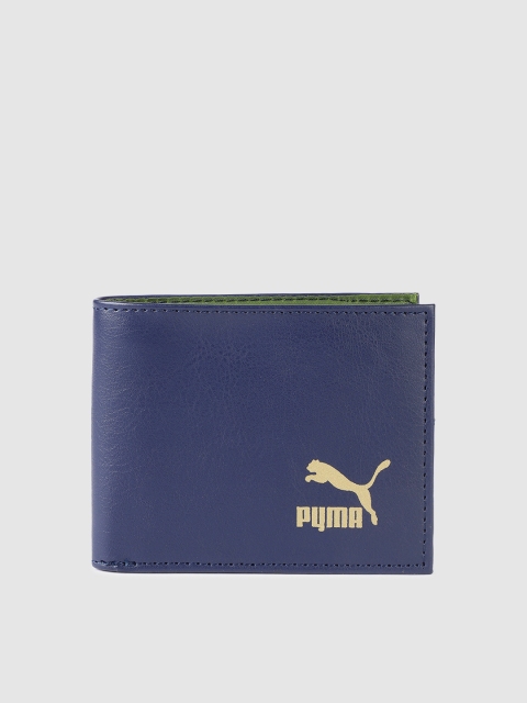 

Puma Unisex Navy Blue Solid Two Fold Wallet