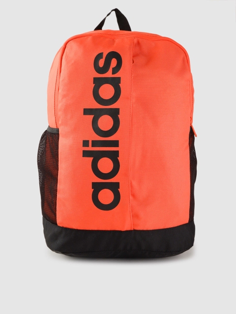 

ADIDAS Unisex Coral Orange Brand Logo Laptop Backpack