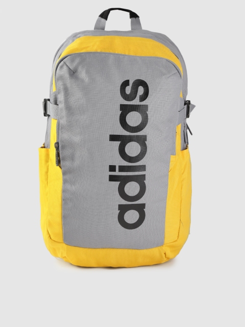 

ADIDAS Unisex Grey & Yellow Colourblocked Parkhood 0.2 Laptop Backpack