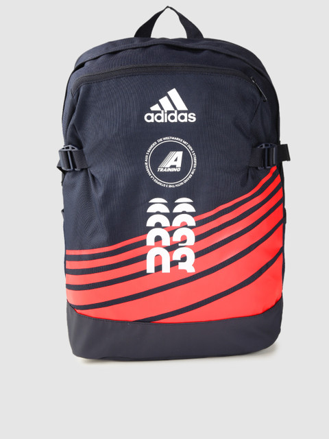 

ADIDAS Unisex Navy Blue & Red Printed Power IV Graphic Backpack