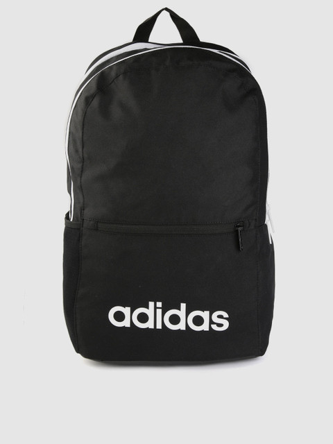 

ADIDAS Unisex Black Brand Logo Linear Classic Daily Training Backpack