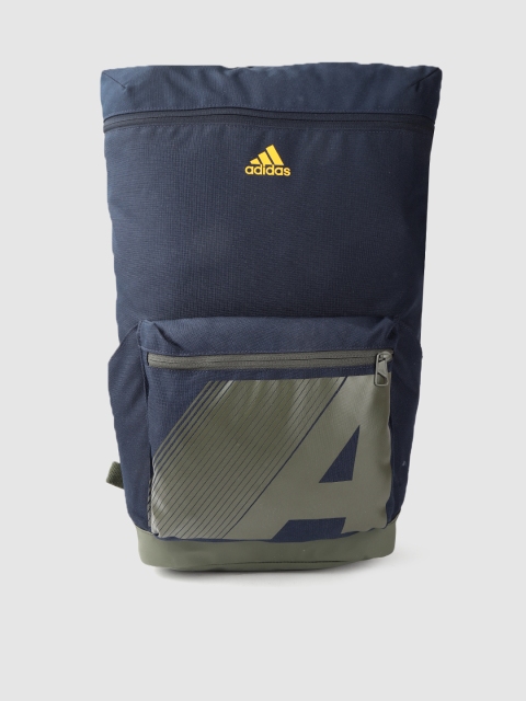 

ADIDAS Unisex Navy Blue & Olive Green 4CMTE Graphic Laptop Backpack
