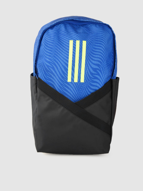 

ADIDAS Unisex Blue & Charcoal Grey Messi Graphic Print Crossbody Laptop Backpack