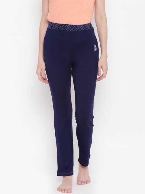 

Sweet Dreams Women Navy Blue Solid Lounge Pants