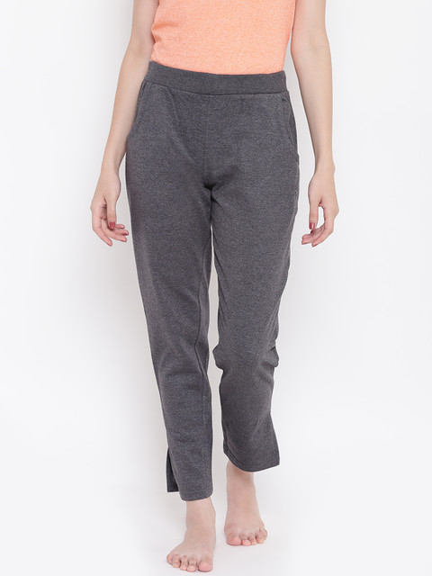 

Sweet Dreams Women Charcoal Grey Solid Lounge Pants