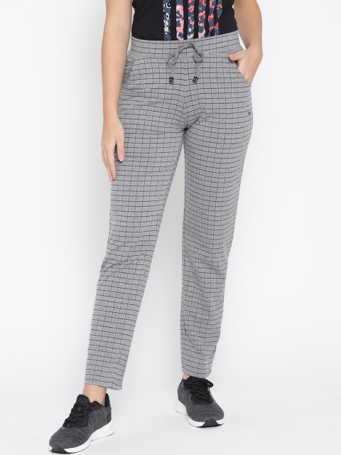 

Sweet Dreams Women Grey & Black Checked Track Pants