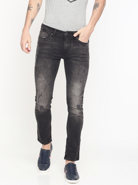

Being Human Men Black Skinny Fit Mid-Rise Mildly Distressed Stretchable Jeans