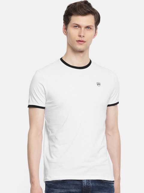 

Being Human Clothing Men White Solid Round Neck T-shirt