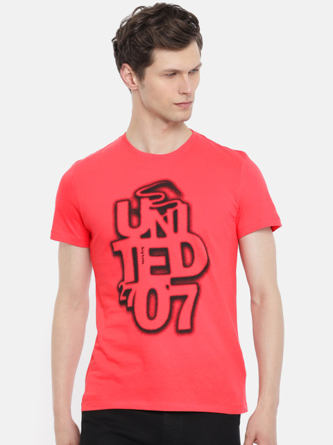 

Being Human Men Red Printed Round Neck T-shirt