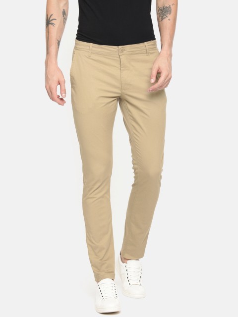 

Being Human Men Beige Regular Fit Solid Chinos