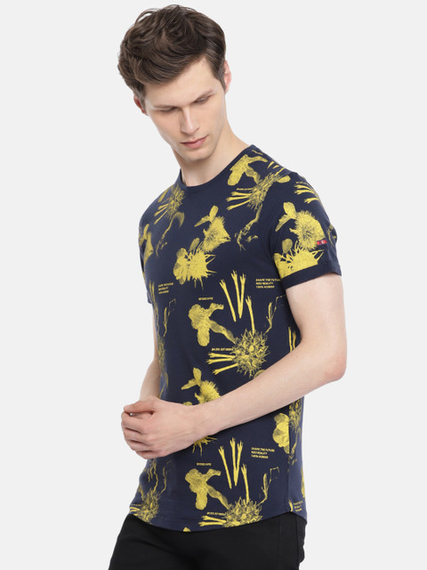 

Being Human Men Navy Blue Printed Round Neck T-shirt