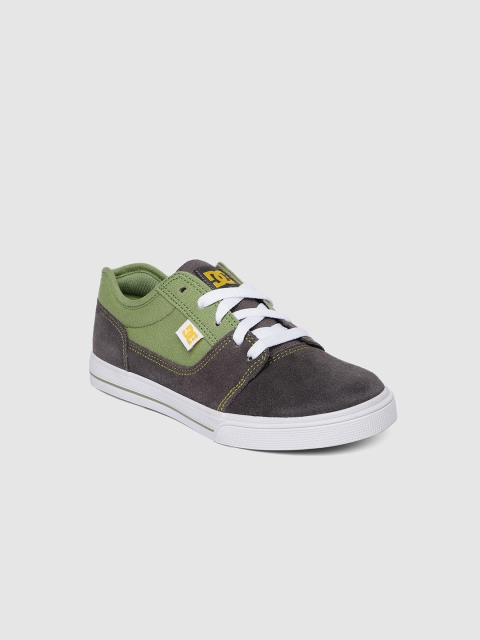 

DC Boys Grey & Green Colorblocked TONIK Sneakers