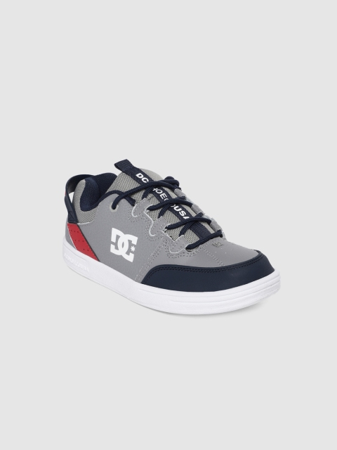 

DC Boys Grey Leather SYNTAX Sneakers