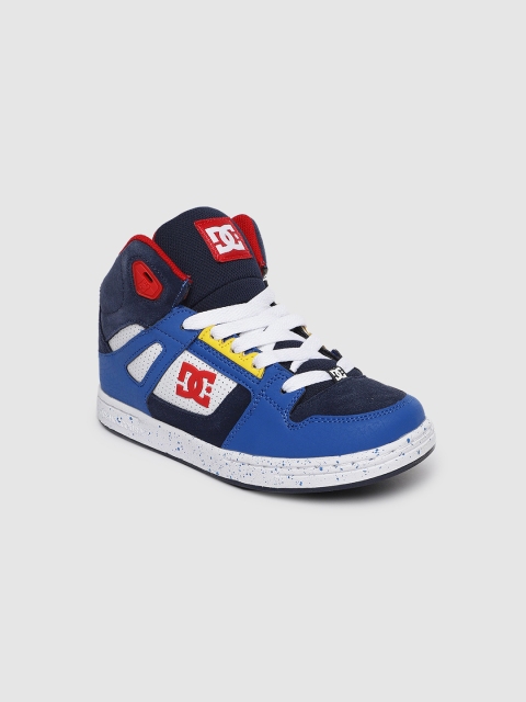 

DC Boys Multicoloured Leather Mid-Top Sneakers, Multi