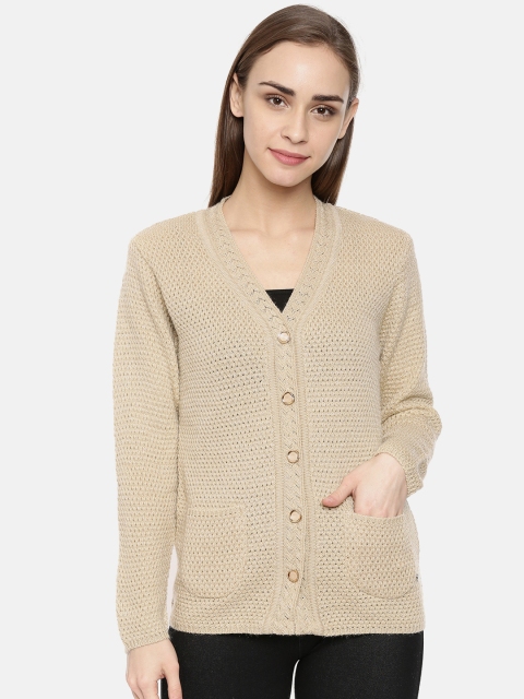 

Duke Women Beige Solid Sweater