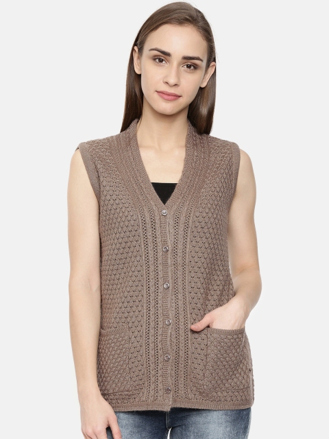 

Duke Women Brown Solid Sweater