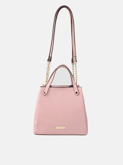 

DressBerry Pink Solid Handheld Bag